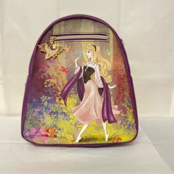 New Disney Mini  Backpack Sleeping Beauty Princess AURORA - Picture 2 of 11